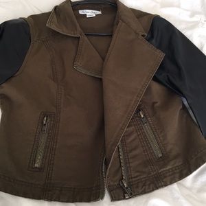 Sans Souci Motorcycle Jacket w/Black sleeves